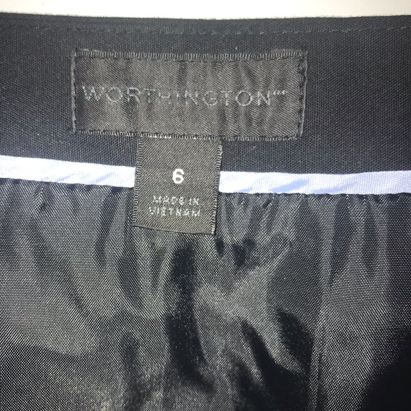 NWT Worthington White Rope/Black Pencil Skirt - Picture 4 of 6